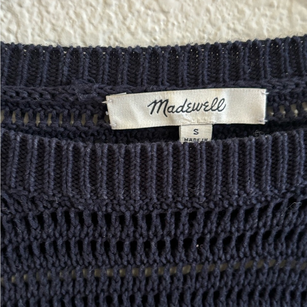 Madewell Navy Knit Tank Top Size S - Picture 2 of 3